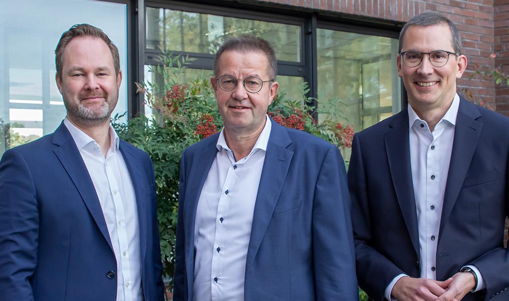 Die Geschäftsführung (von links): Henk Gövert, Norbert Nobbe, Matthias Lesch.