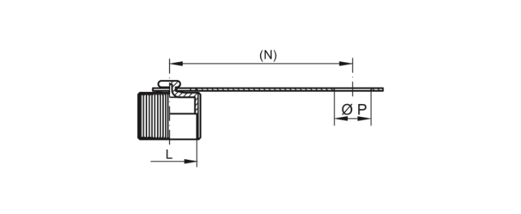 Zeichnung Staubschutzstopfen - GPN 930 Form B