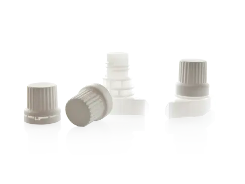 Weld-in spout made of PCR material pcr-ea-vandeputte