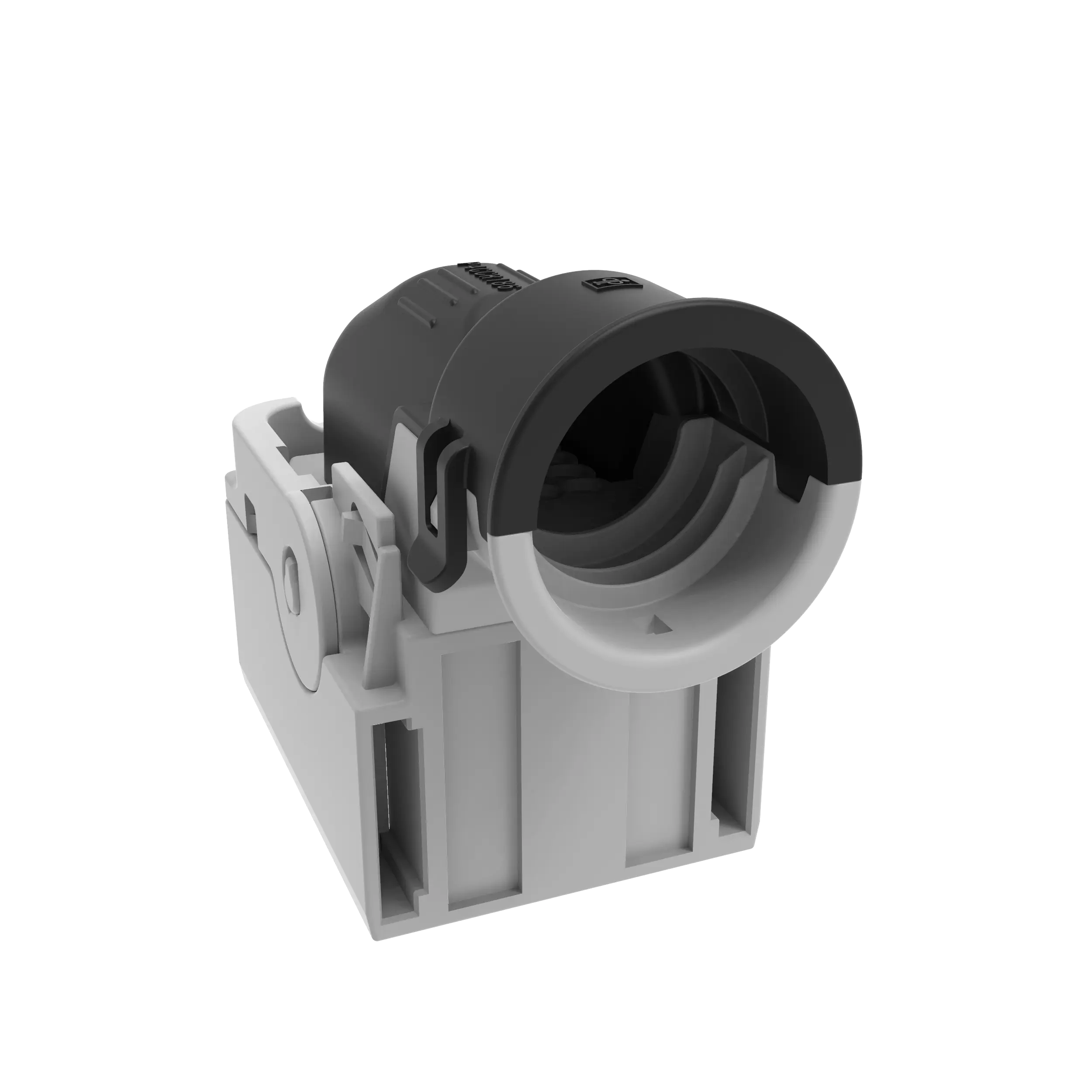 Steckerkappe,  Verbau mit Stecker, Form E