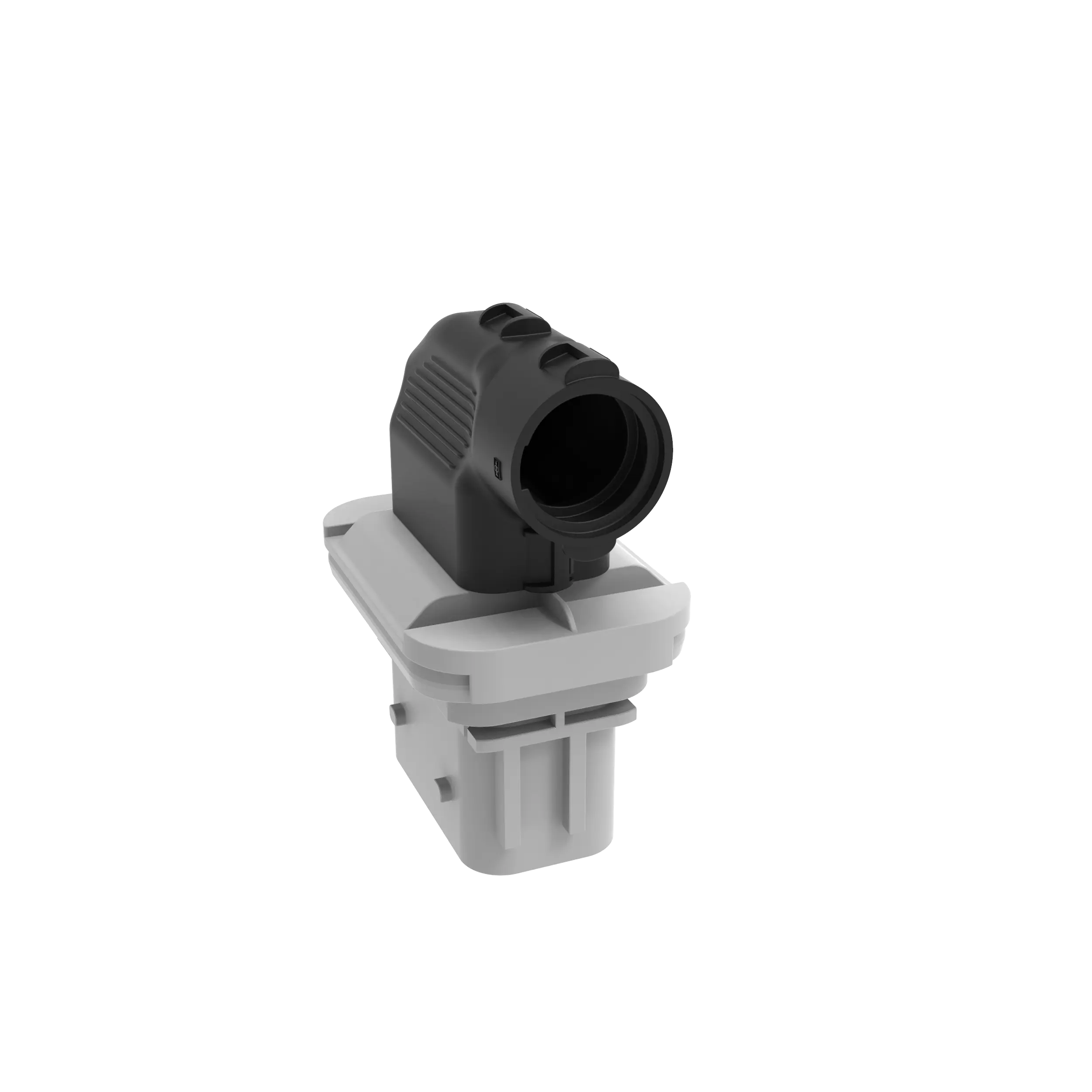 Steckerkappe,  Verbau mit Stecker, Form B