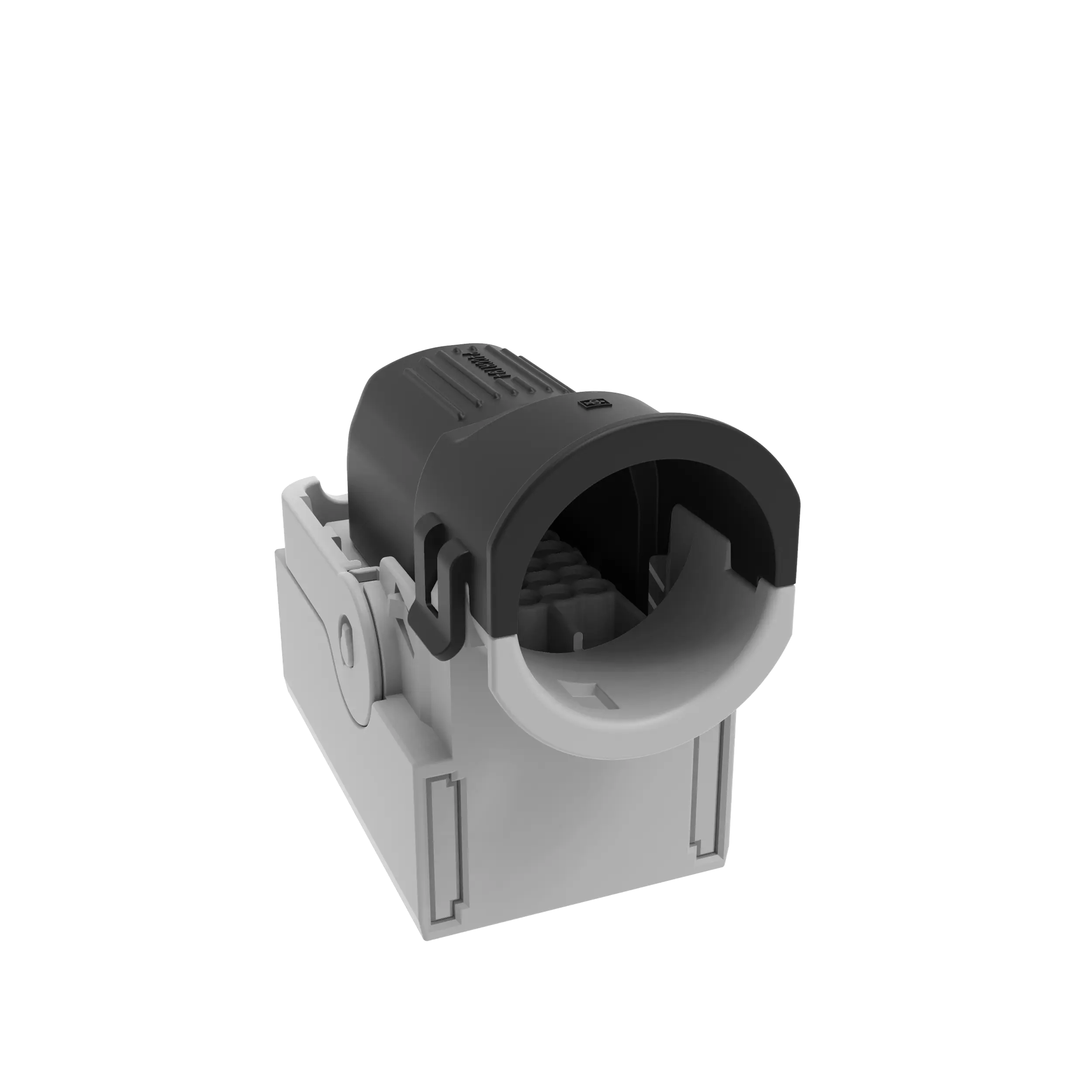 Steckerkappe,  Verbau mit Stecker, Form E