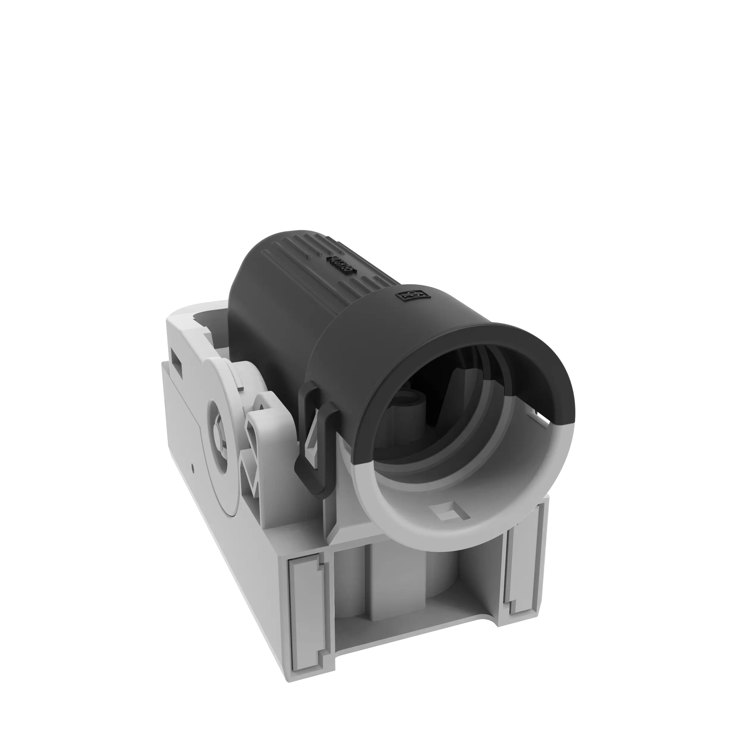 Steckerkappe,  Verbau mit Stecker, Form E