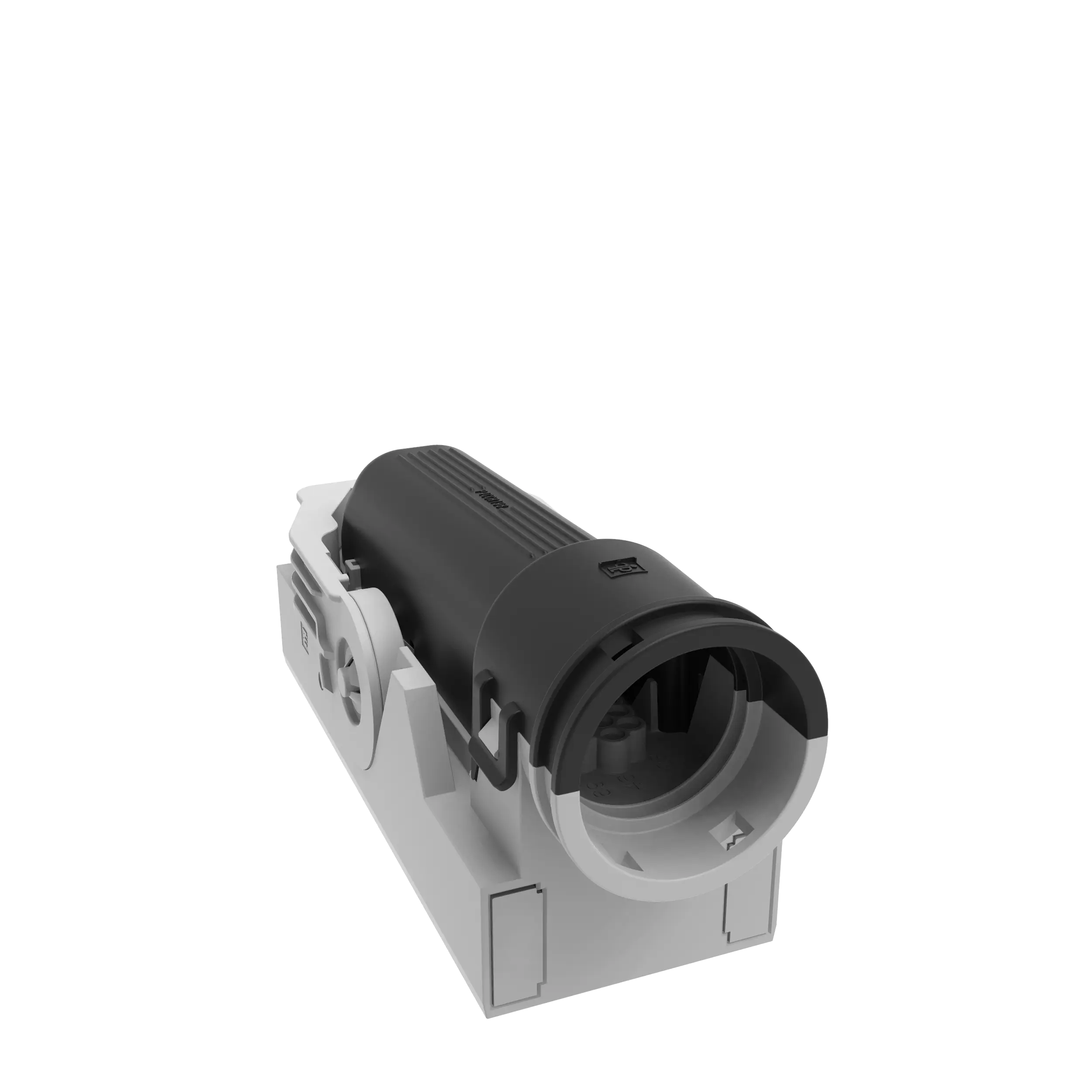 Steckerkappe,  Verbau mit Stecker, Form E