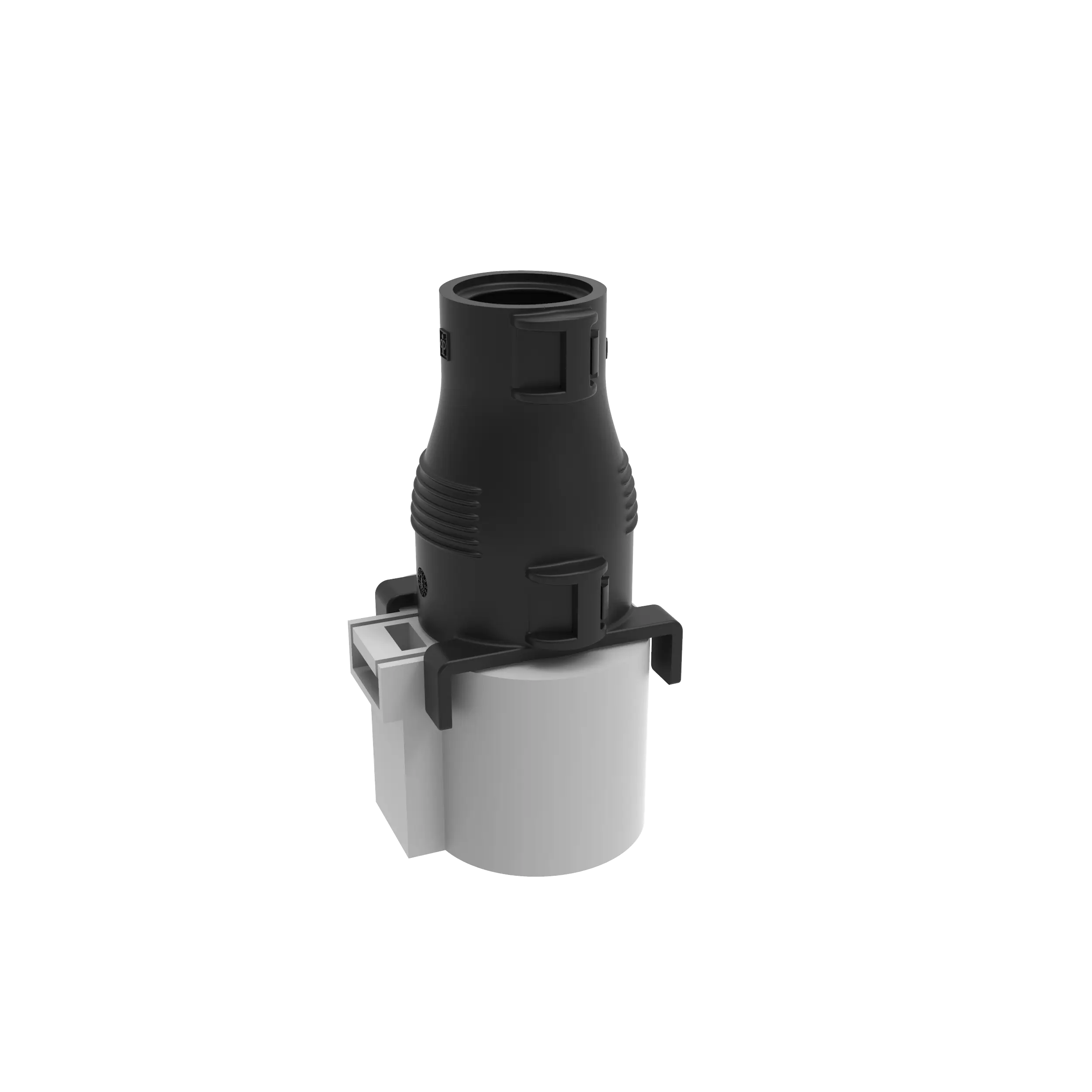Steckerkappe, Verbau mit Stecker, Form A