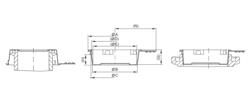 Dibujo de tapones de agarre ECO - GPN 481