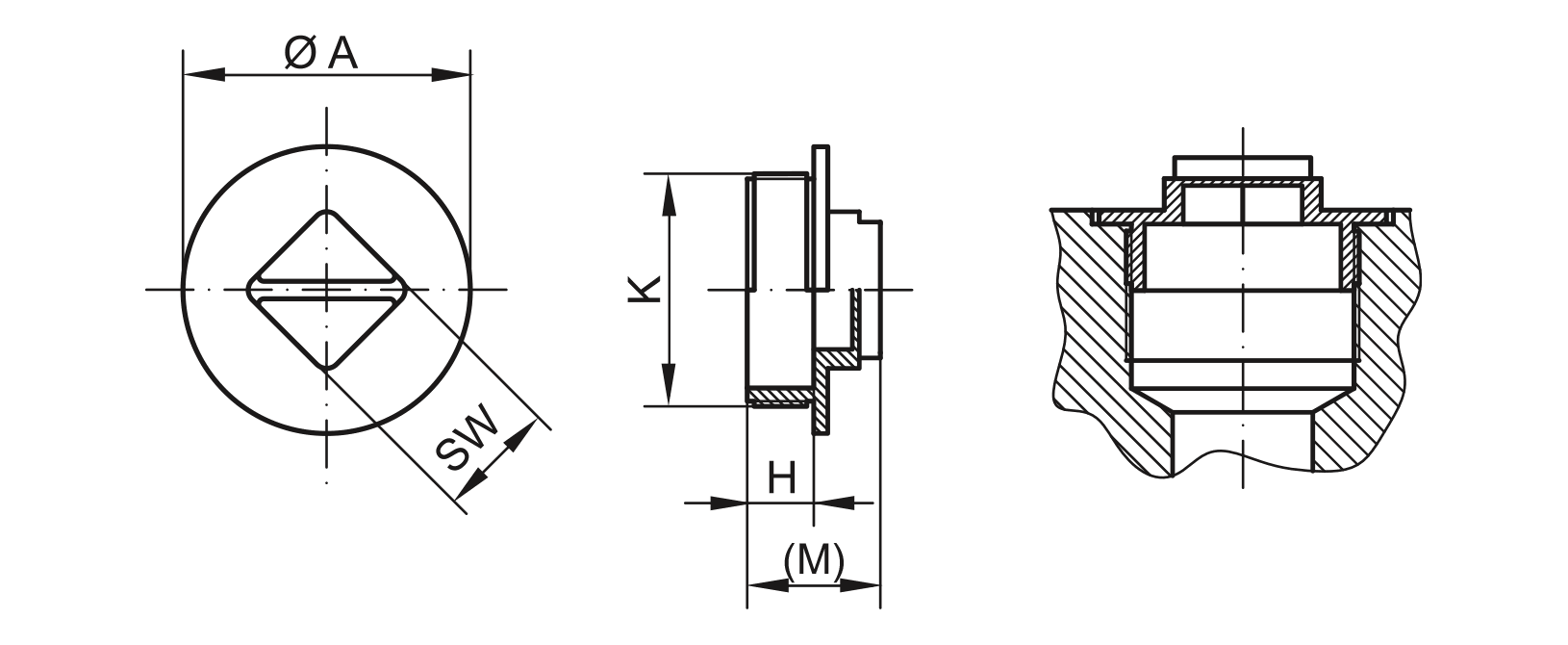 Tapón roscado de diseño - GPN 710