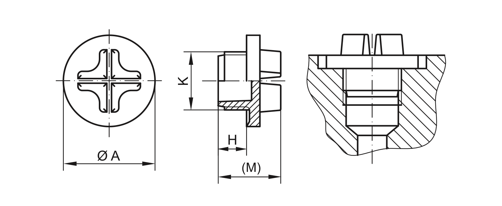 Zeichnung Dichtschraube - GPN 730