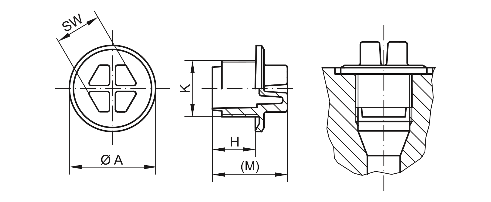 Tapón de cierre de dibujo - GPN 735