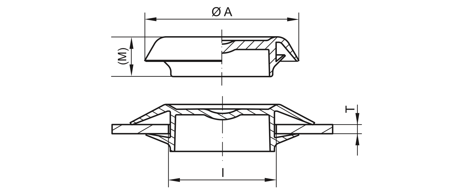 Tapón de cierre de dibujo - GPN 915