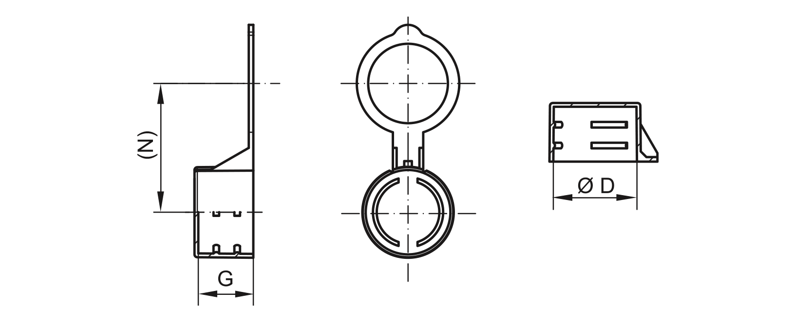 Drawing quick release fasteners - GPN 940