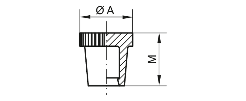 Dibujo de tapón de engrasador - GPN 985 forma A