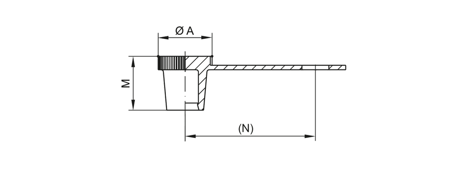 Drawing grease nipple cap - GPN 985 Form B