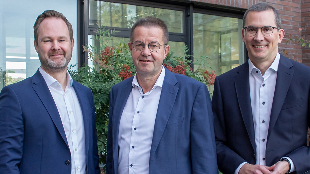 Die Geschäftsführung (von links): Henk Gövert, Norbert Nobbe, Matthias Lesch.