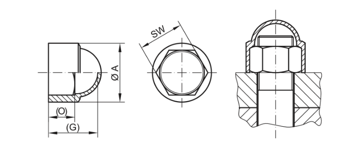 Dibujo tapa hexagonal - GPN 1000