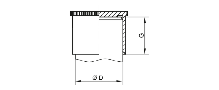 Dibujo manguito protector - GPN 200 forma A