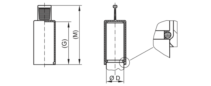 Dibujo Tapas de agarre flexibles - GPN 211