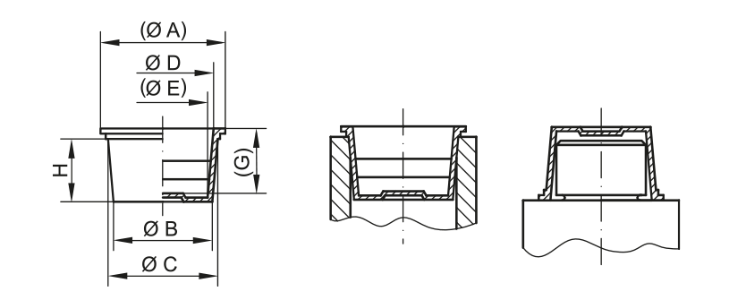 Zeichnung Universalschutz Kappe - GPN 610