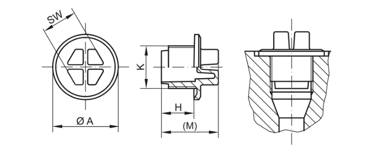 Dessin bouchon d'étanchéité - GPN 735