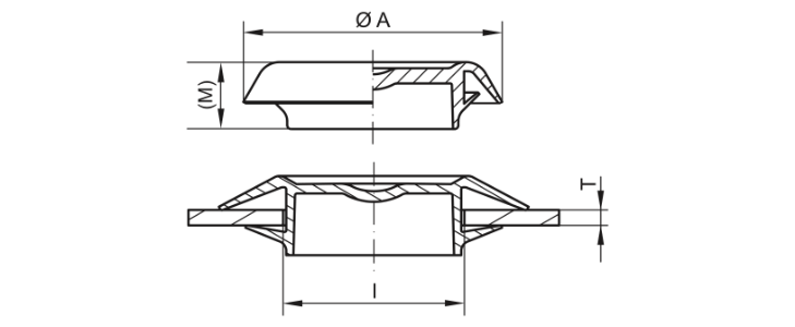 Tapón de cierre de dibujo - GPN 915