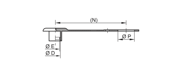 Dibujo de tapones contra el polvo - GPN 920 forma B