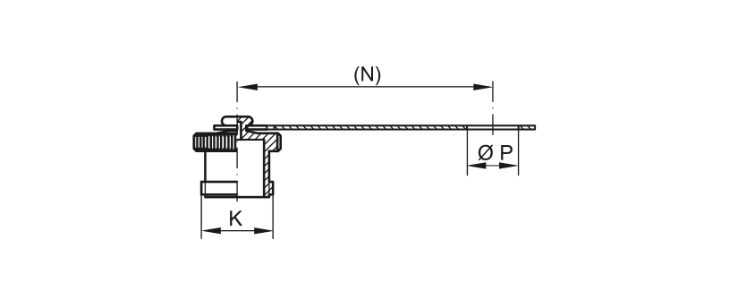 Zeichnung Staubschutzstopfen - GPN 930 Form A