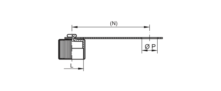 Dibujo de tapones contra el polvo - GPN 930 Forma B