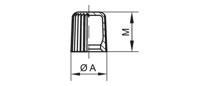 Zeichnung Schmiernippelkappe - GPN 980 Form A