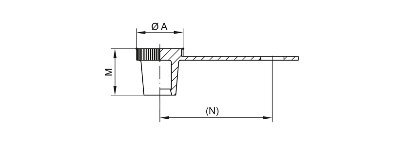 Dessin du capuchon de graissage - GPN 985 Forme B