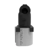 Plug cap, assembly with plug, shape C