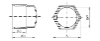 drawing hexagonal cap - GPN 1050