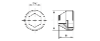 Dibujo del tornillo de cierre - GPN 720 forma B