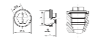 Drawing sealing plug with O-ring - GPN 737