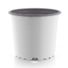 Maceta redonda VCG en blanco circular con capa interior gris