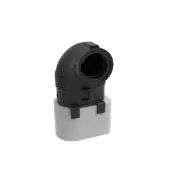 Plug cap, installation with plug, form C