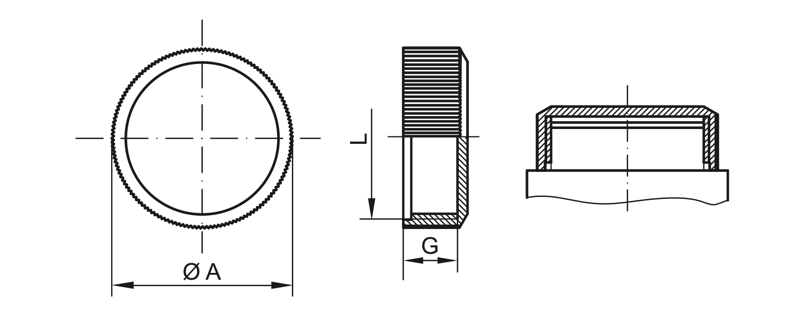 Zeichnung Schraubkappe - GPN 801