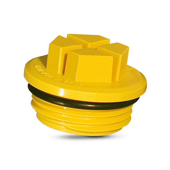 Kapsto 700 G 1/2 Polyethylene Screw Plug Poppelman Plastics 70003950000 Yellow 26.0 mm Tube OD Pack of 100
