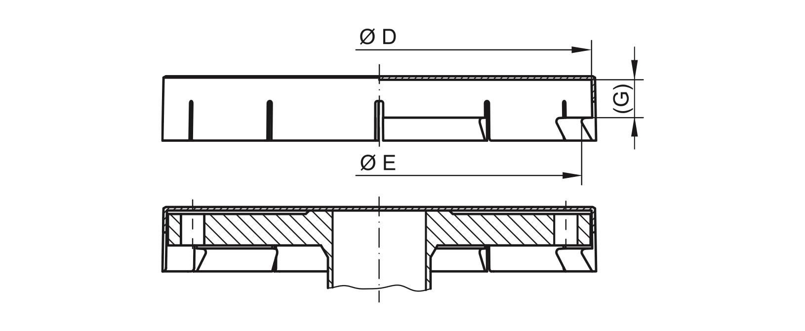 Zeichnung Flanschkappe - GPN 680