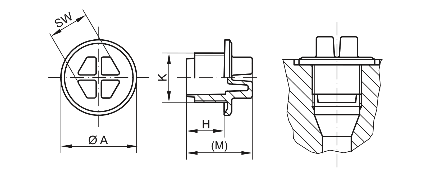 Zeichnung Dichtstopfen - GPN 735