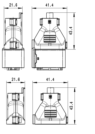Konstruktionszeichnung, construction drawing, Steckerkappe, dress cover, Tyco HDSCS, P4C 11872590000-P4CCR004.png