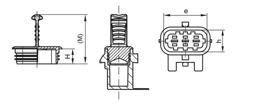Drawing Compact contact protection - GPN 364 Drawing compact contact protection - GPN 364