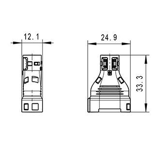 Konstruktionszeichnung, construction drawing, Steckerkappe, dress cover, Tyco SuperSeal, P4C 88000001599-P4CCL028-TABC030.png