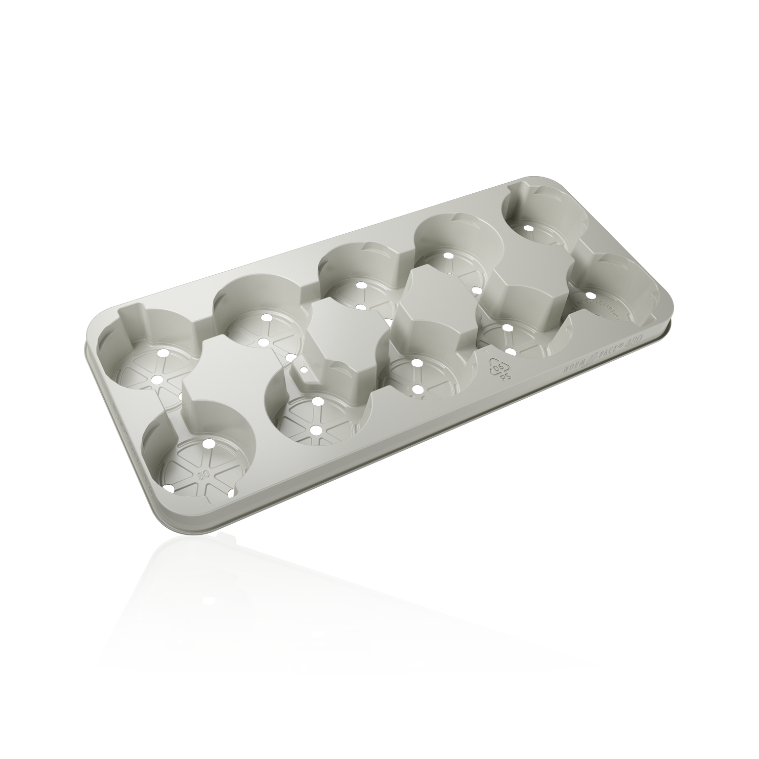 Normpack 480 D PCR Recyclable naturalgrey 11306660704