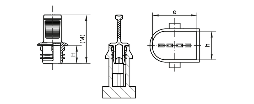 Drawing stopping plug - GPN 351 form A Drawing sealing plugs - GPN 351 Form B