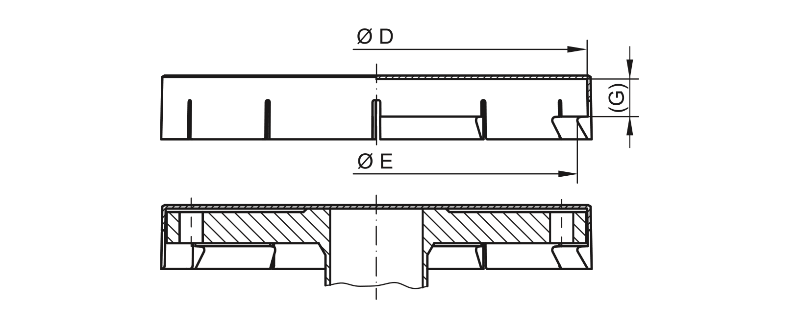 Drawing Flange cap - GPN 680 Drawing Flange cover - GPN 680