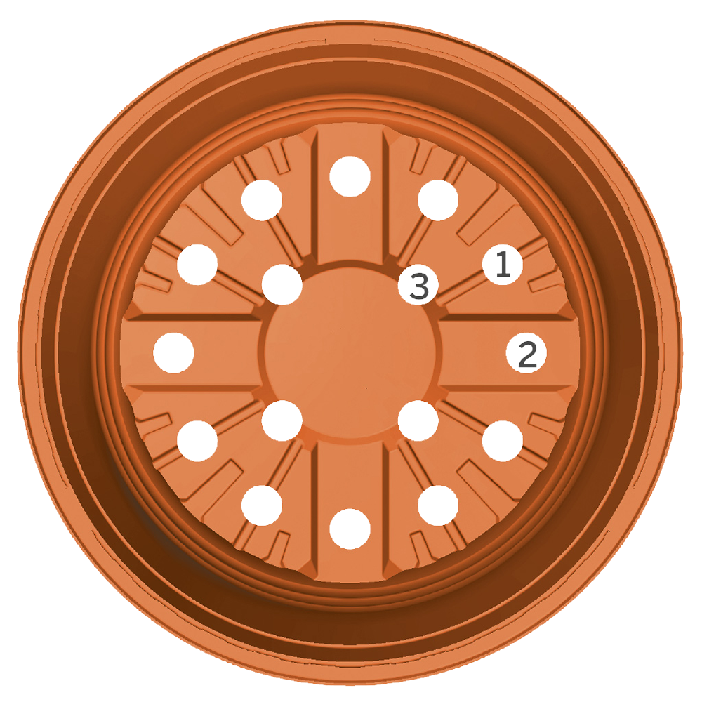 Multi hole profile bottom IV