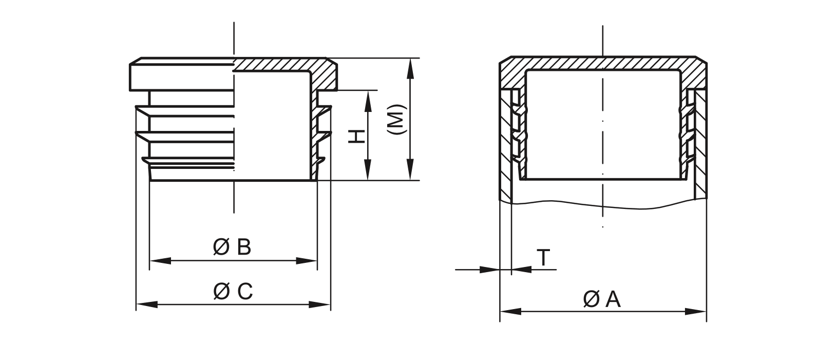 Application lamellar plugs - GPN 320 Drawing, CAD for website