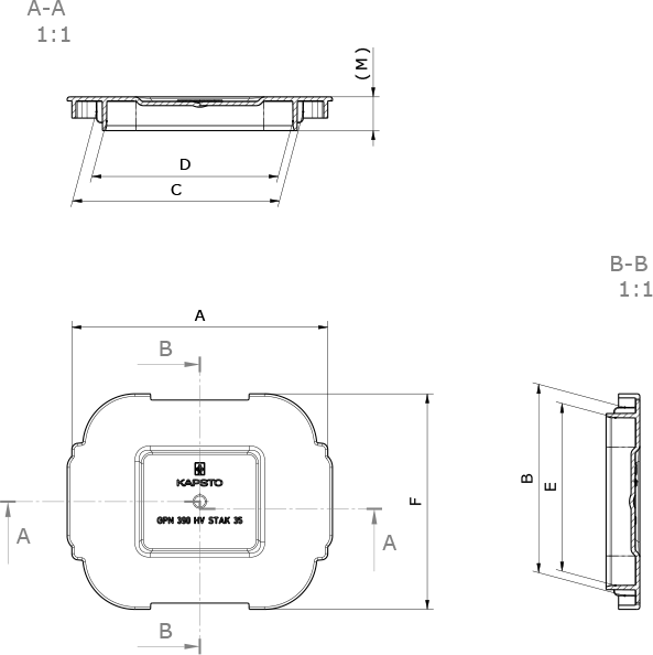 Zeichnung HV-Schutz - GPN 390 Form A