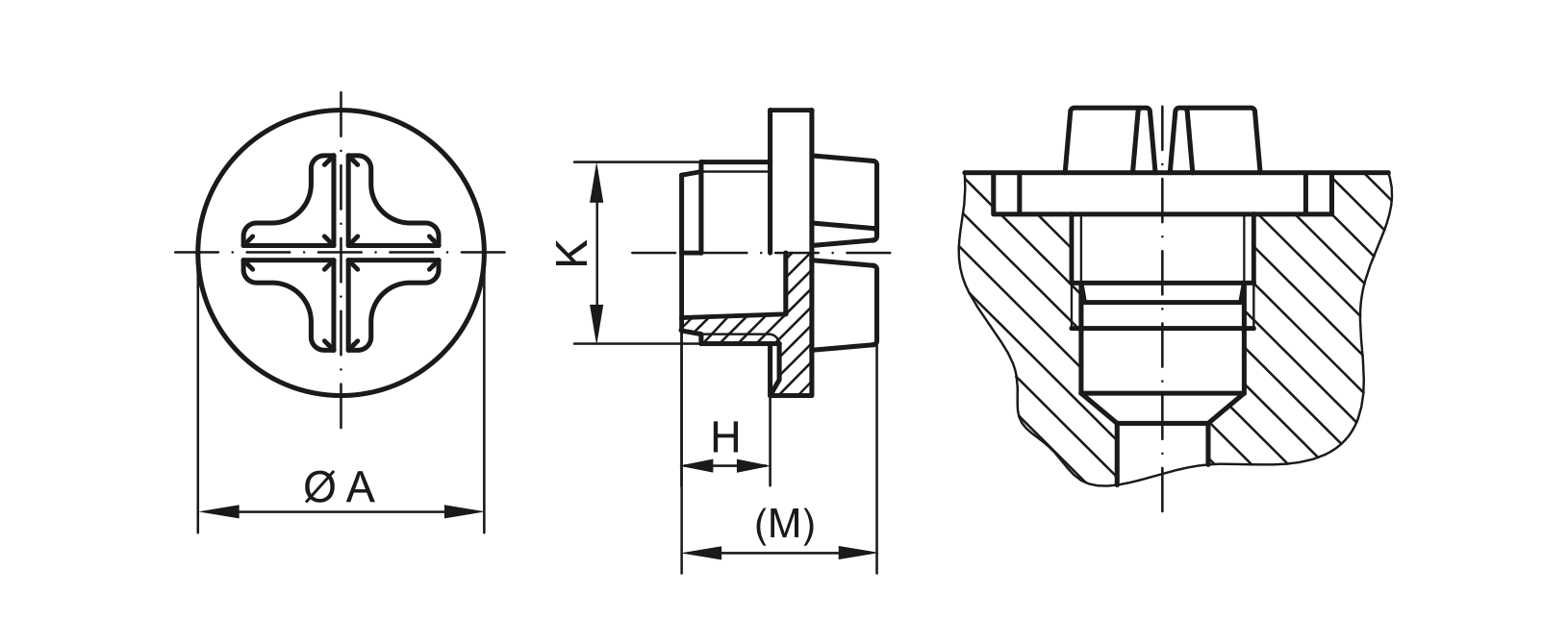 Dessin vis d'étanchéité - GPN 730