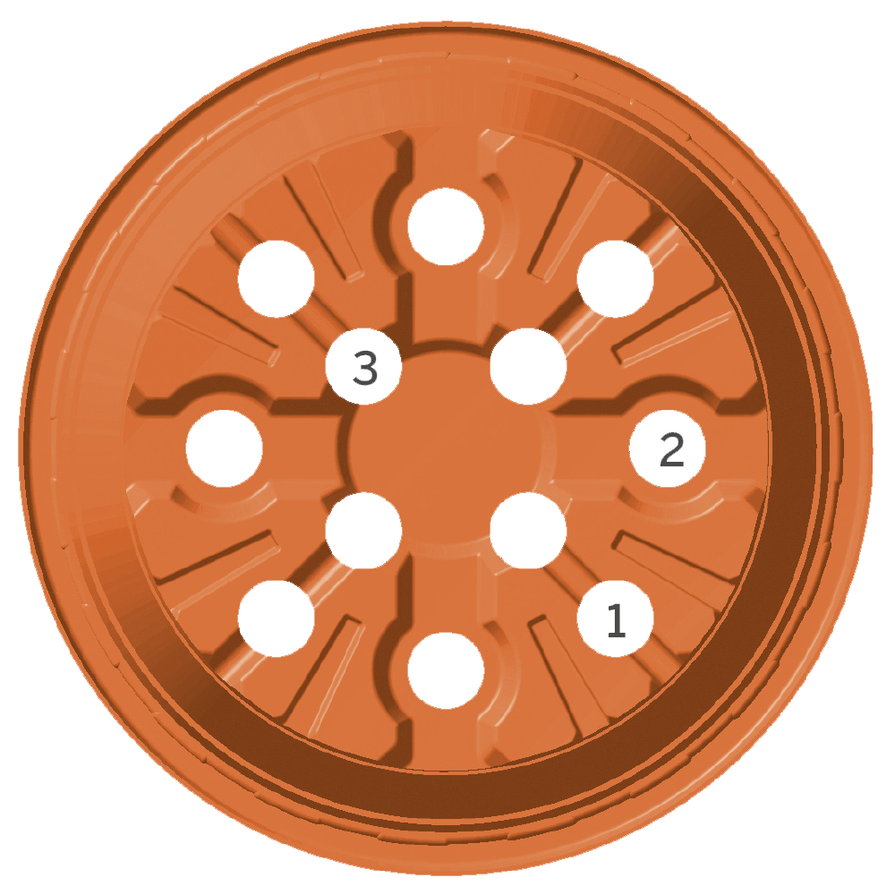 Fond profilé multi-trous I